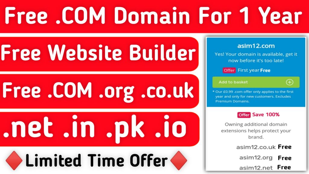 free .com domain